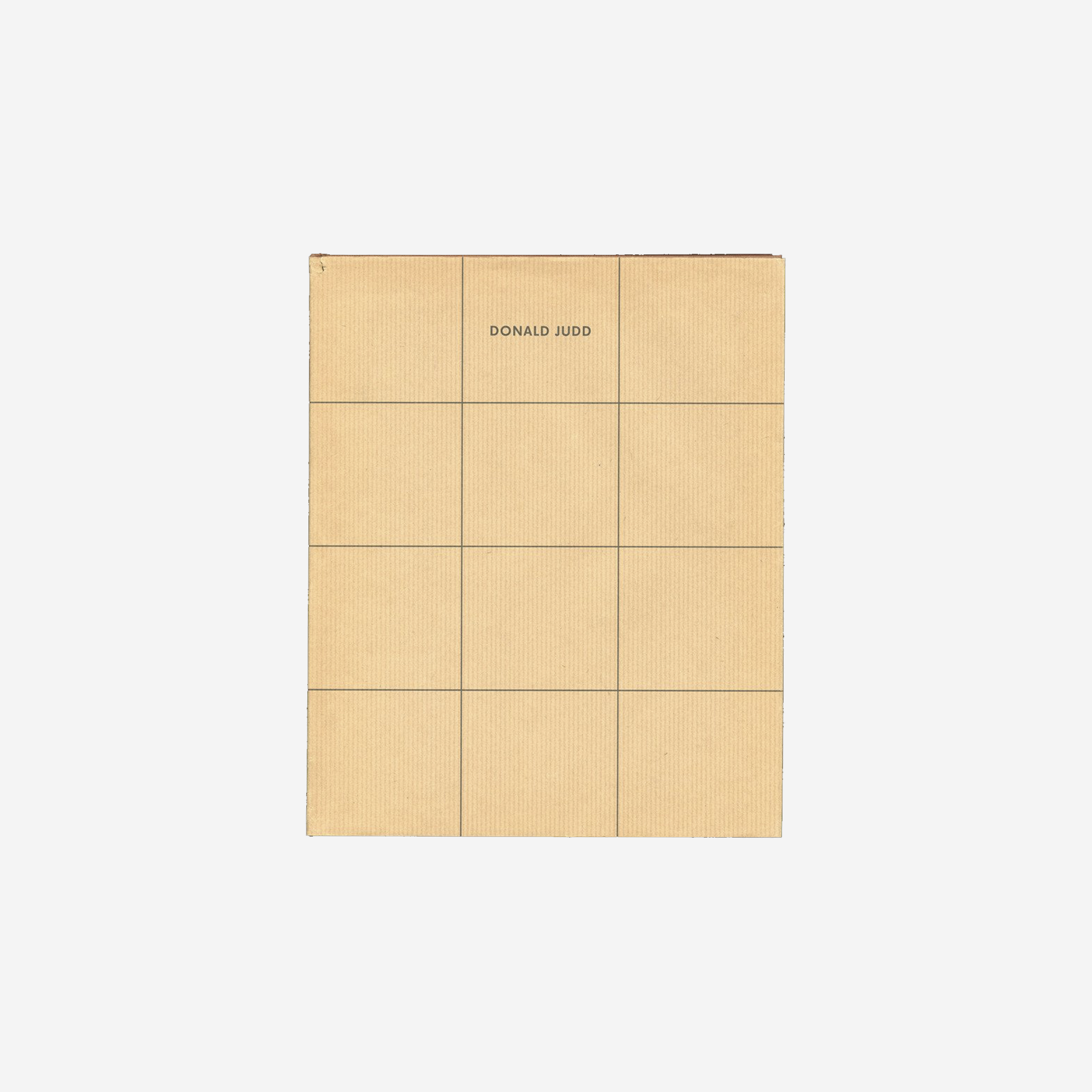 Donald Judd Furniture Retrospective Catalogue